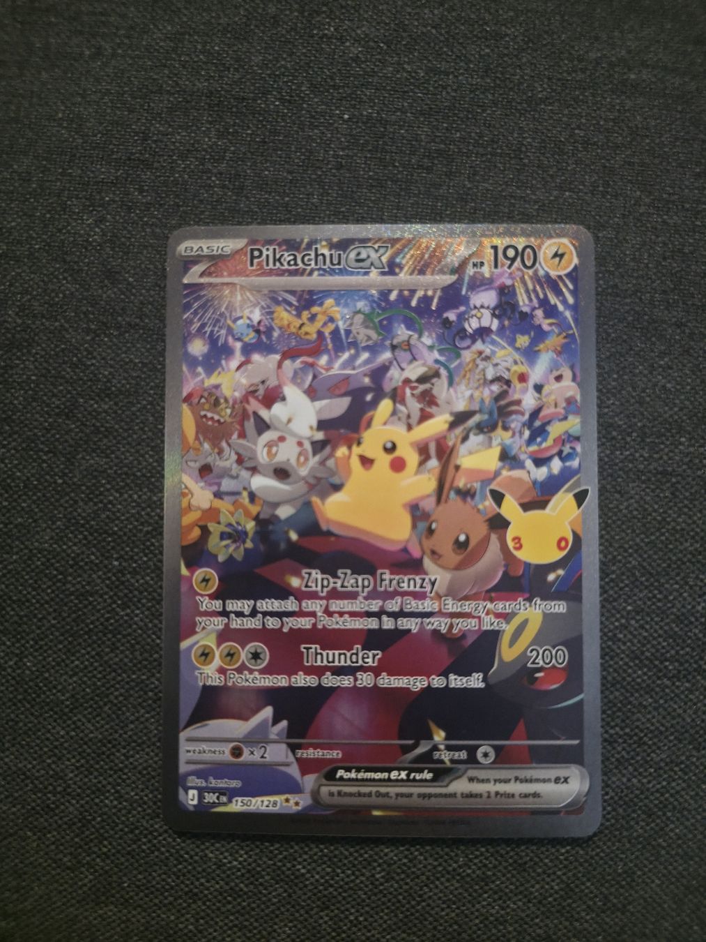 Pokémon Carte collezionabili: Pikachu ex (30c 150) – Nuovo (secondo la descrizione) da Bülach venduto da denizk89