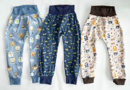 3x Pumphose für Jungen - Bären & Baustelle Gr.92/98