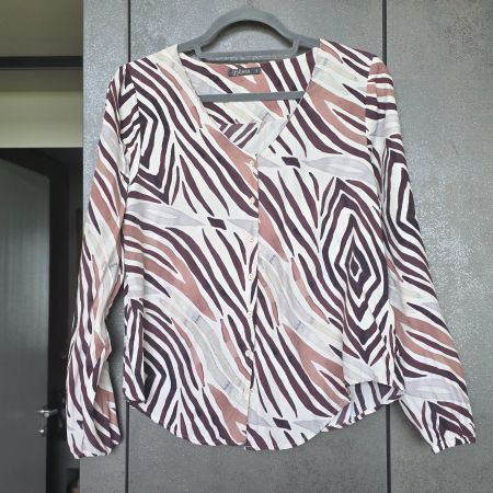 🐸 NILE BLUSE S AQUARELL MUSTER VISKOSE