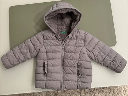 Benetton Mädchen Jacke mit Kuschelfell 104