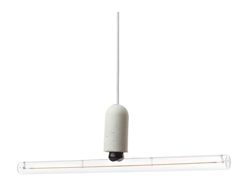 NUD Collection Pendelleuchte | Sockel Aus Beton & Zinn | 3 M Kabel, Industrieller Look