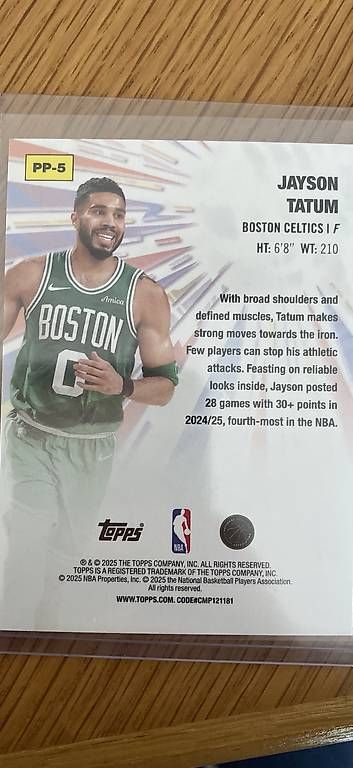 Topps Carte collezionabili: Jason Tatum Topps Power Players – Usato da Boningen venduto da chregu90 1
