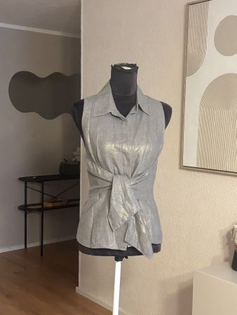 Intrend Max Mara Bluse 100% Leinen