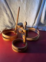 3 Stickrahmen, Holz, 2 ohne Halterung