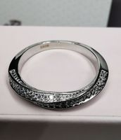Bague argent avec diamants de moissanite certifiés GRA