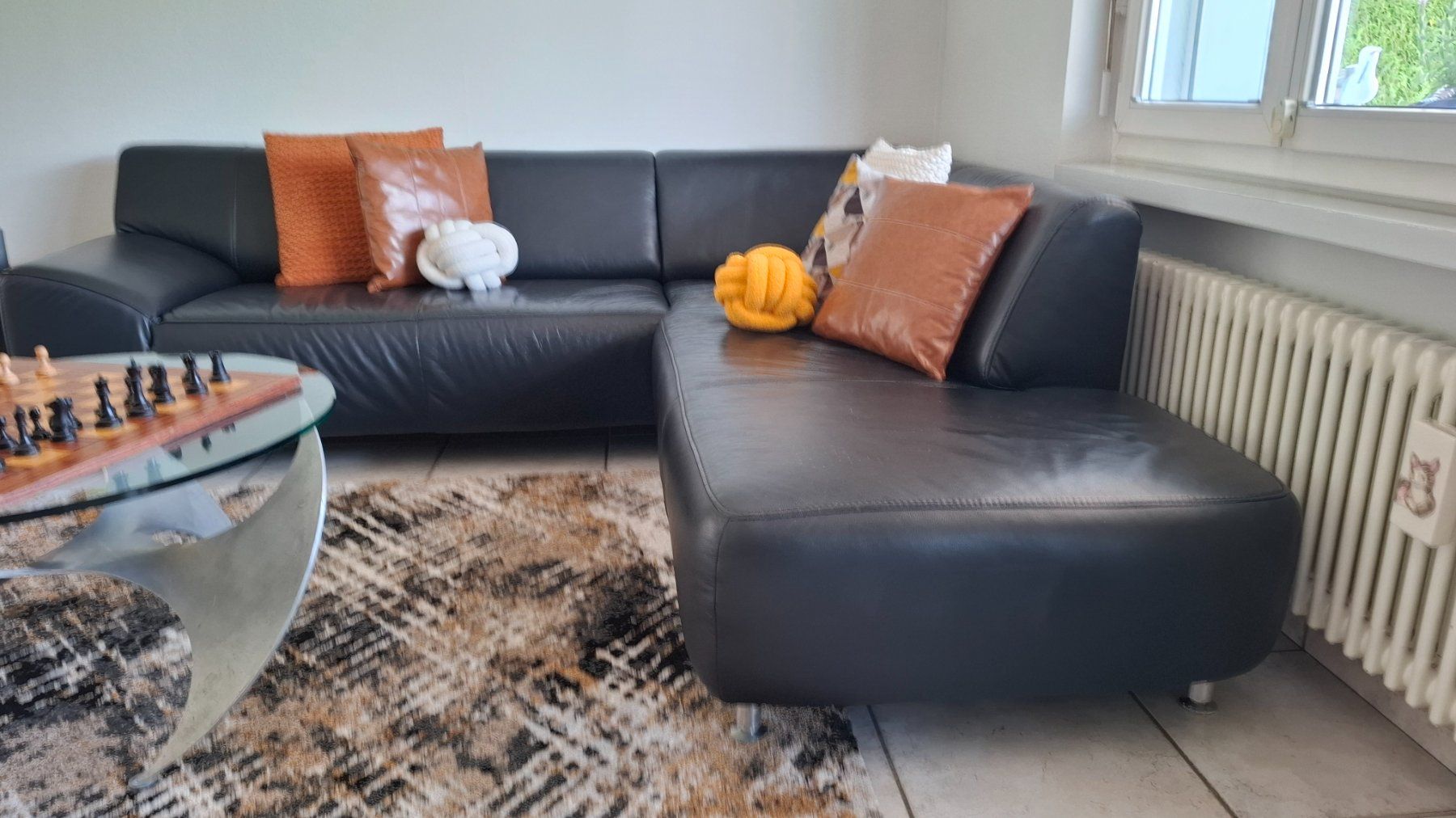 Sofas: Leder Ecksofa schwarz – Gebraucht aus Arni AG von Corrado1990 2