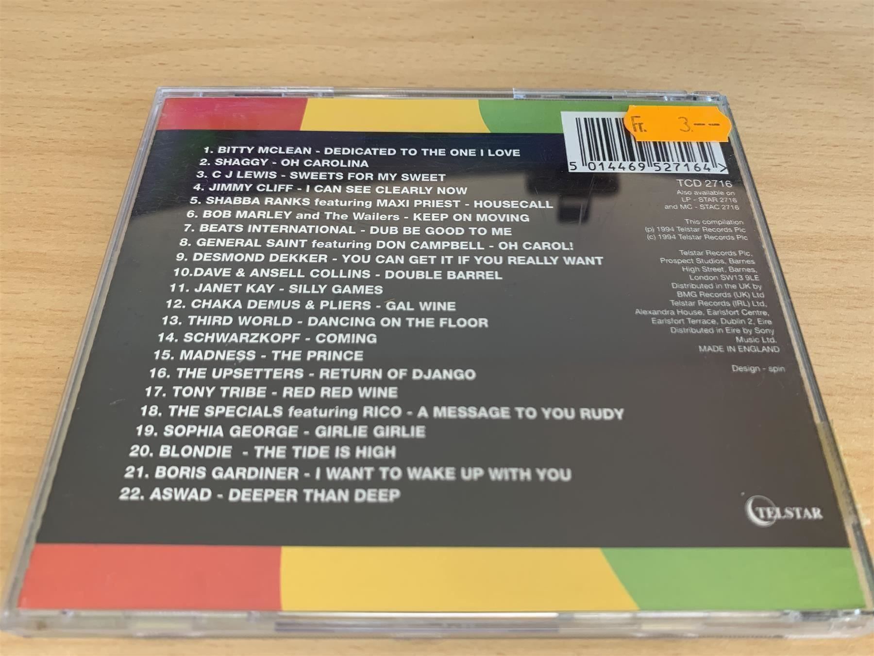CD: Various Artists - 100% Reggae 2 – Usato da Rikon im Tösstal venduto da Alpenmutz 1