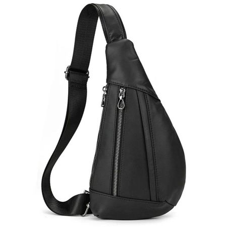 Umhängetasche aus Leder Black - Sac à bandoulière