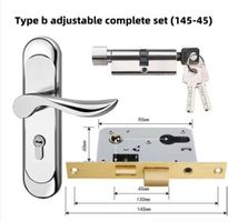 Serrure de porte en acier inoxydable de porte intérieure