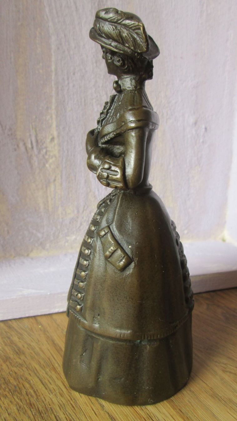 Cloches & sonnailles: Wunderschöne Tischglocke Lady oder Dame Bronze ca. 13,8 cm – Neuf (Voir description) à Drochtersen par Simonchen 3