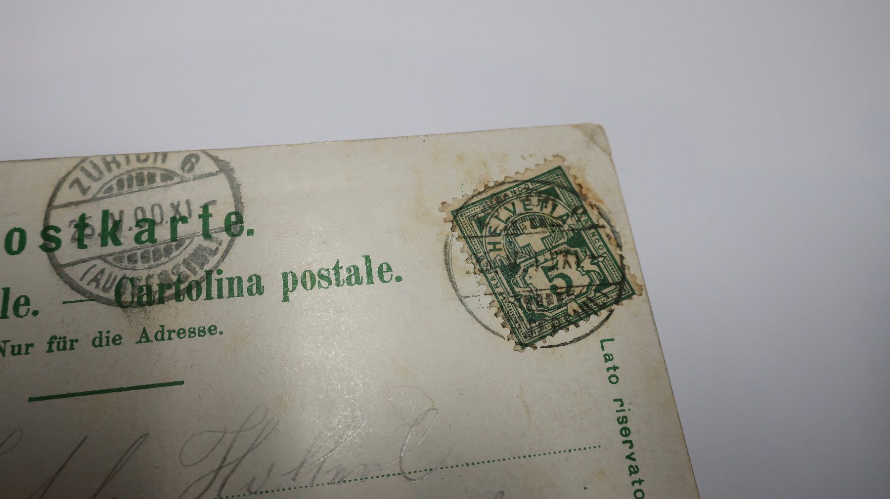 Cartoline postali: Gruss aus Zürich  1900 – Usato da Cormoret venduto da Pascalll2001 6