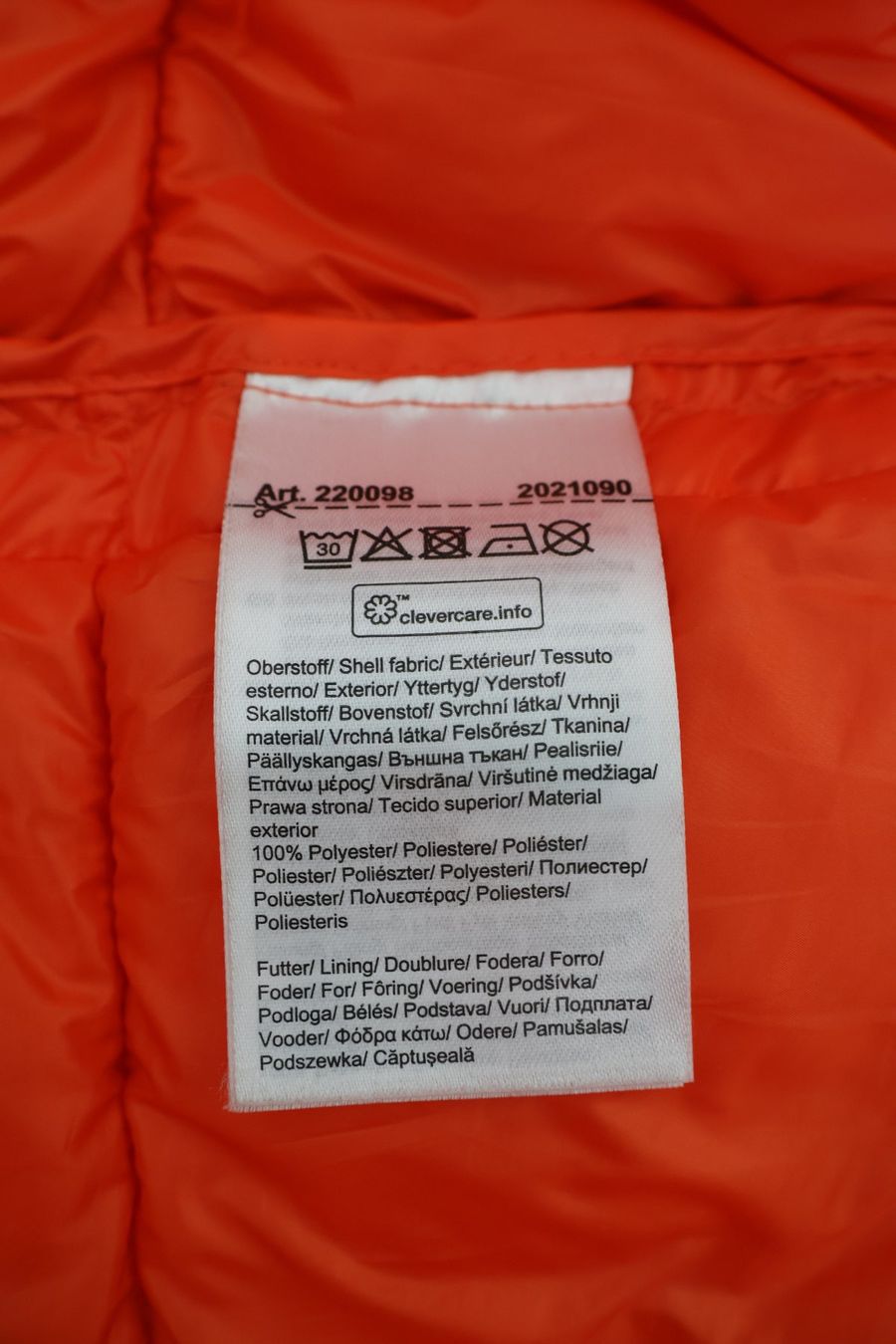Cecil Gilet & Giacche senza maniche: Orangefarbene Steppweste mit Kapuze von Cecil – Usato da Winterthur venduto da jul_v9wx 5