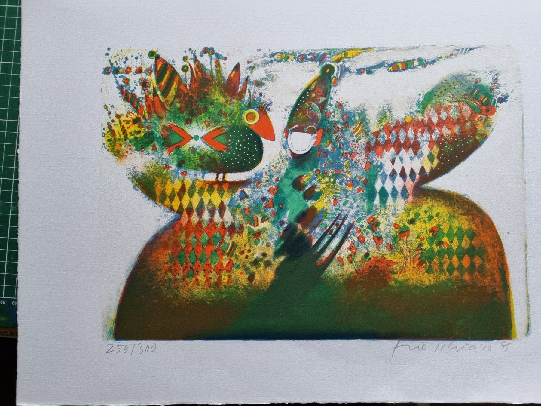 Grafica & Litografie: ELSO SCHIAVO LITHOGRAPHIE SIGNIERT NUMMERIERT – Usato da Gersau venduto da grafik-kunst 1