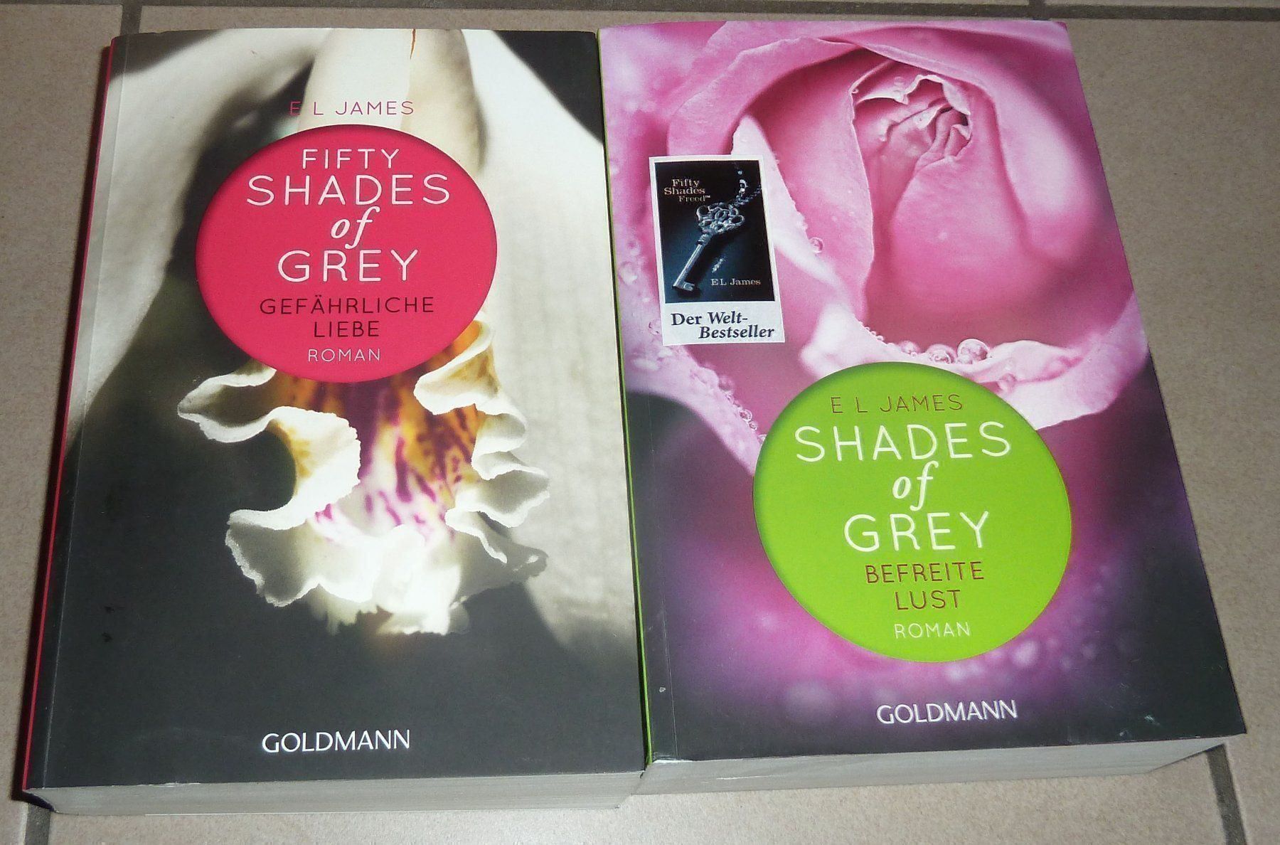 Libri: 2 Bücher E.James Shade of Grey – Usato da Ruggell venduto da Btt