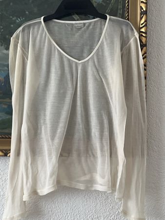Hessnatur 💯 SeidenBluse Gereinigt Geflegt Top GrM (K4