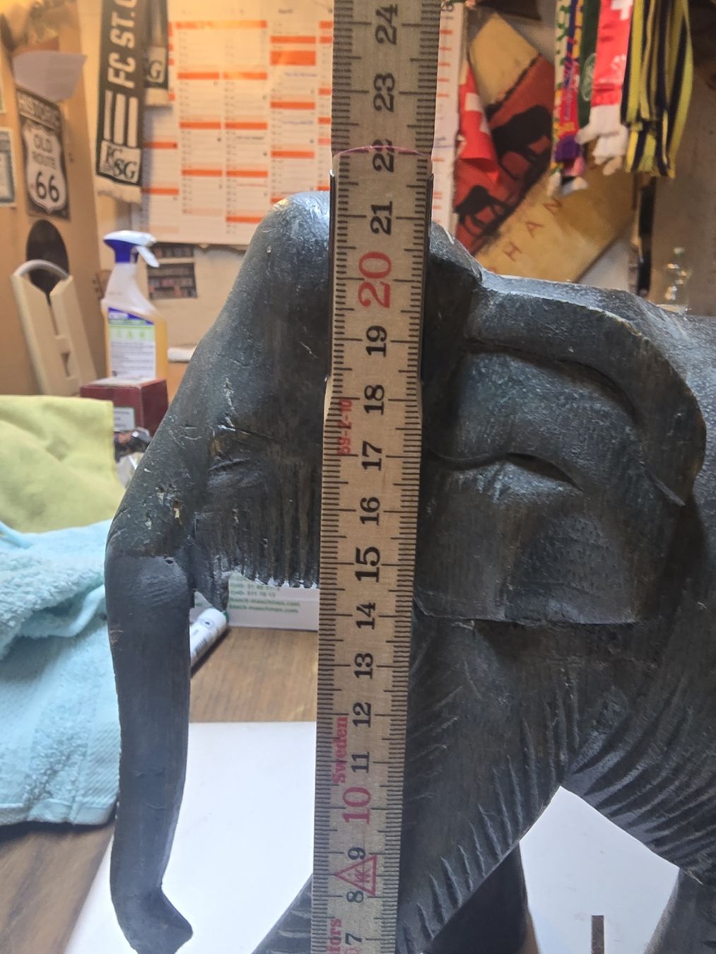 Statuette: Holz Elefant Figur stehend Grau (D1) – Usato da Rorschach venduto da TimelessTrading 4