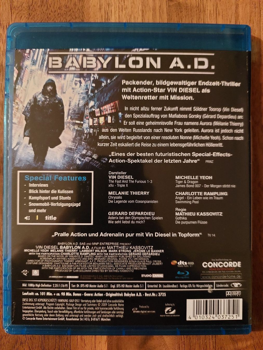 Tutti i DVDs: Blu Ray - Babylon A.D. mit Vin Diesel – Usato da Rheinfelden venduto da FilmAuktion 1