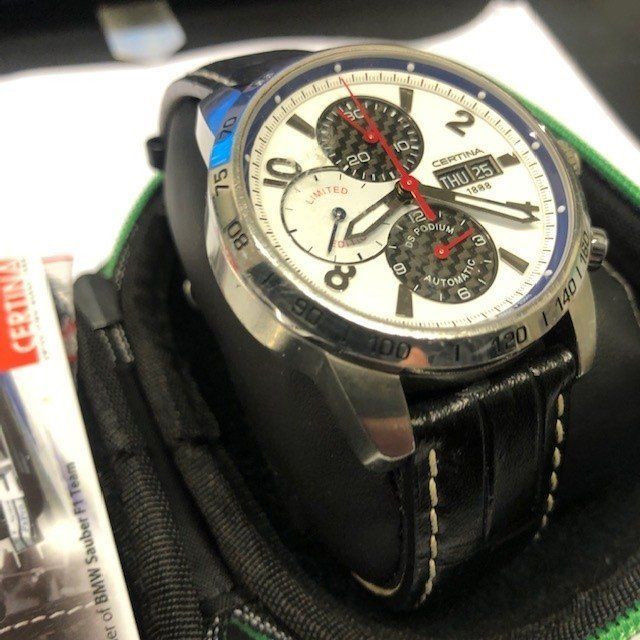 Certina bmw sauber outlet f1 team watch