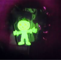 Leuchtende Fluoreszierender Kürbis-Männchen -Minifigur 👻🎃