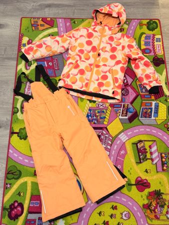 Skiset Trevolution, Latzhose und Jacke, 110, orange, Mädchen