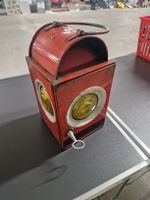 Lokomotiv Signal-Laterne Locher rot 4-seitig gebraucht