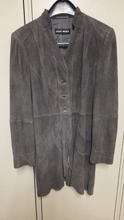 Gerry Weber Wildleder Jacke grau Grösse 40 sehr gut