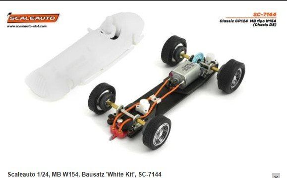 Rennbahnen: SC-7144 Scaleauto 1/24, MB W154, Bausatz 'White Kit', – Neu und originalverpackt aus Bettlach von Qwert12 4