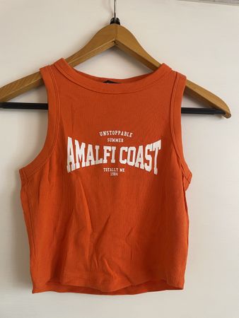 Trendy Tally Weijl Top, Groesse M, Orange - Sommer Must-Have