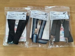 3 Clip.Ho Hosenträger 60cm, Gr. 122-146, NEU