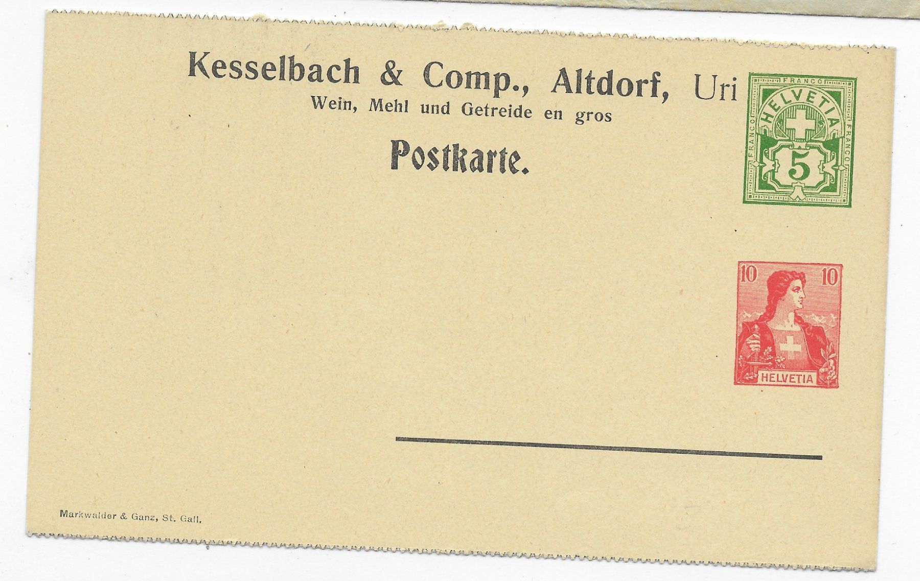 Tutti i francobolli: GS Kesselbach & Comp. Altdorf – Usato da Hefenhofen venduto da Richsalz