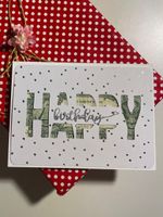 Geldgeschenk Karte, Geburtstagskarte, Happy Birthday Unikat