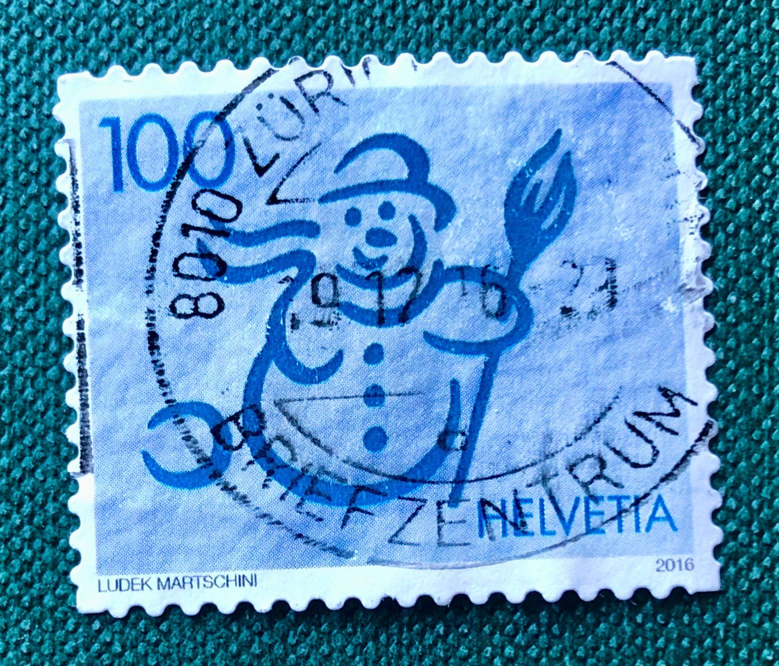 Tutti i francobolli: Nr.1612  Schneemann Dauermarken GESTEMPELT 2016    – Usato da Aarau venduto da Billa007
