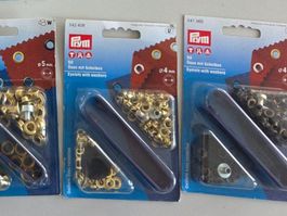 Prym Ösen 4mm gold NEU
