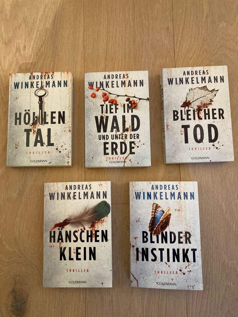 Andreas Winkelmann ThrillerReihe, 5 Bände, Top Zustand! (Gebraucht) in
