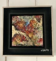 Bild 16x16 cm Holz Unikat signiert