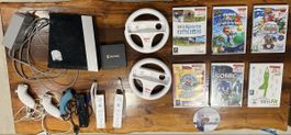 Nintendo Wii Konsole mit Zubehör und Spielen gebraucht