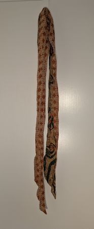 Halstuch bedruckt Kantha Joe Baumwolle braun/grün 190cm