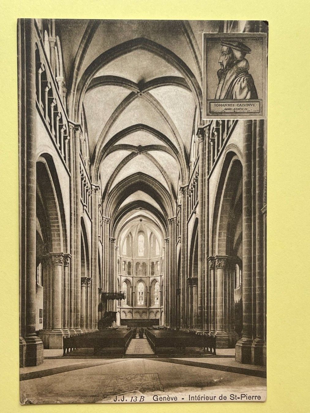 Ansichtskarten: Genève - Interieur de St-Pierre – Gebraucht aus Steg VS von danwer74