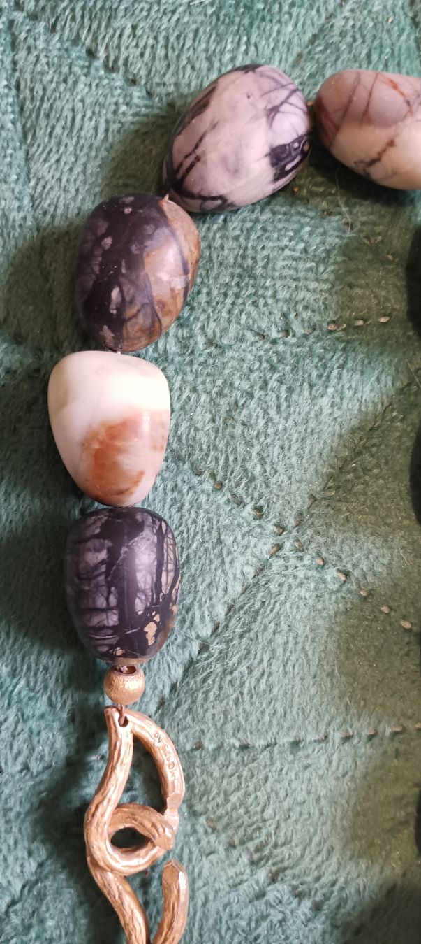 Catenine: Collier en jaspe Picasso, modèle unique. – Nuovo (secondo la descrizione) da Môtiers NE venduto da ldu_6htd 1