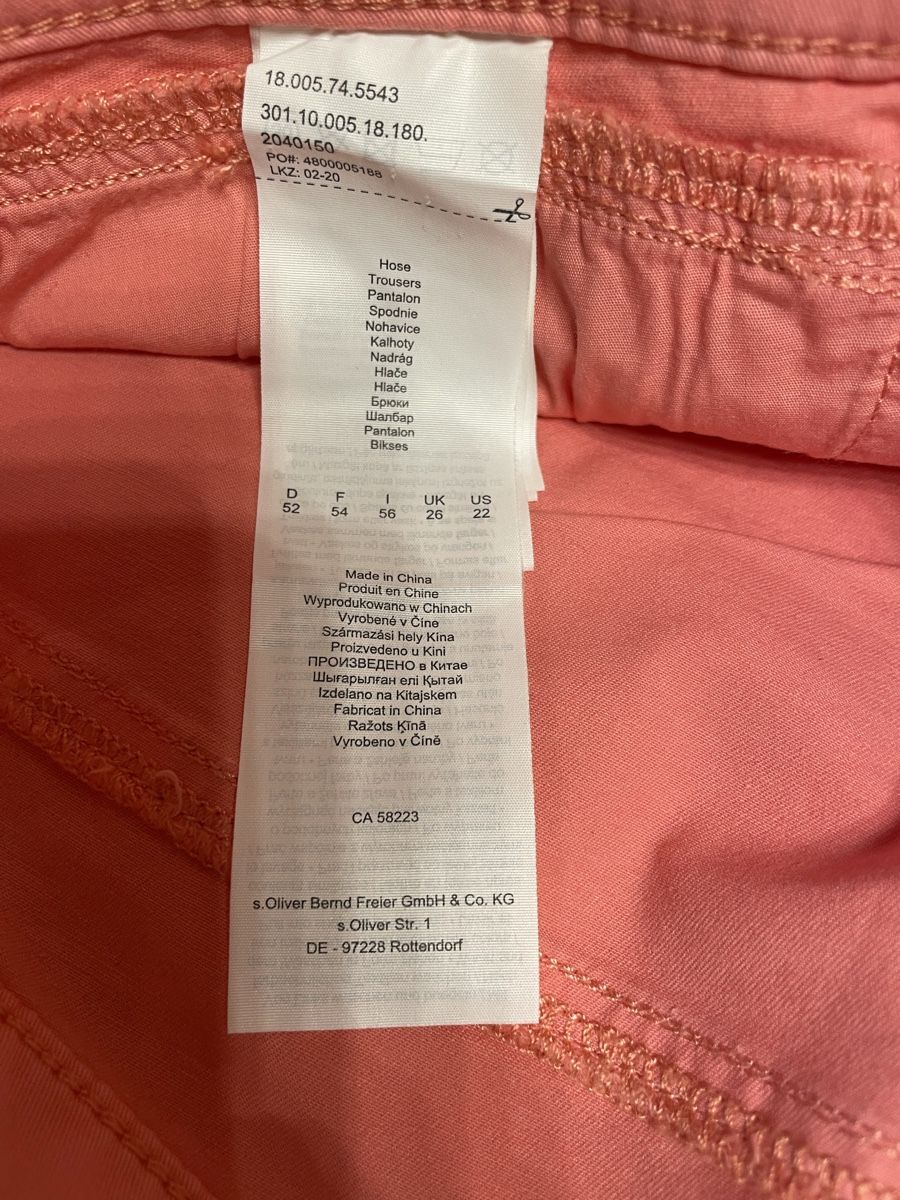S.Oliver Jeans: Hose 50 52 Triangle/s.Oliver Capri – Usato da Oberwil BL venduto da moneymaker1 3