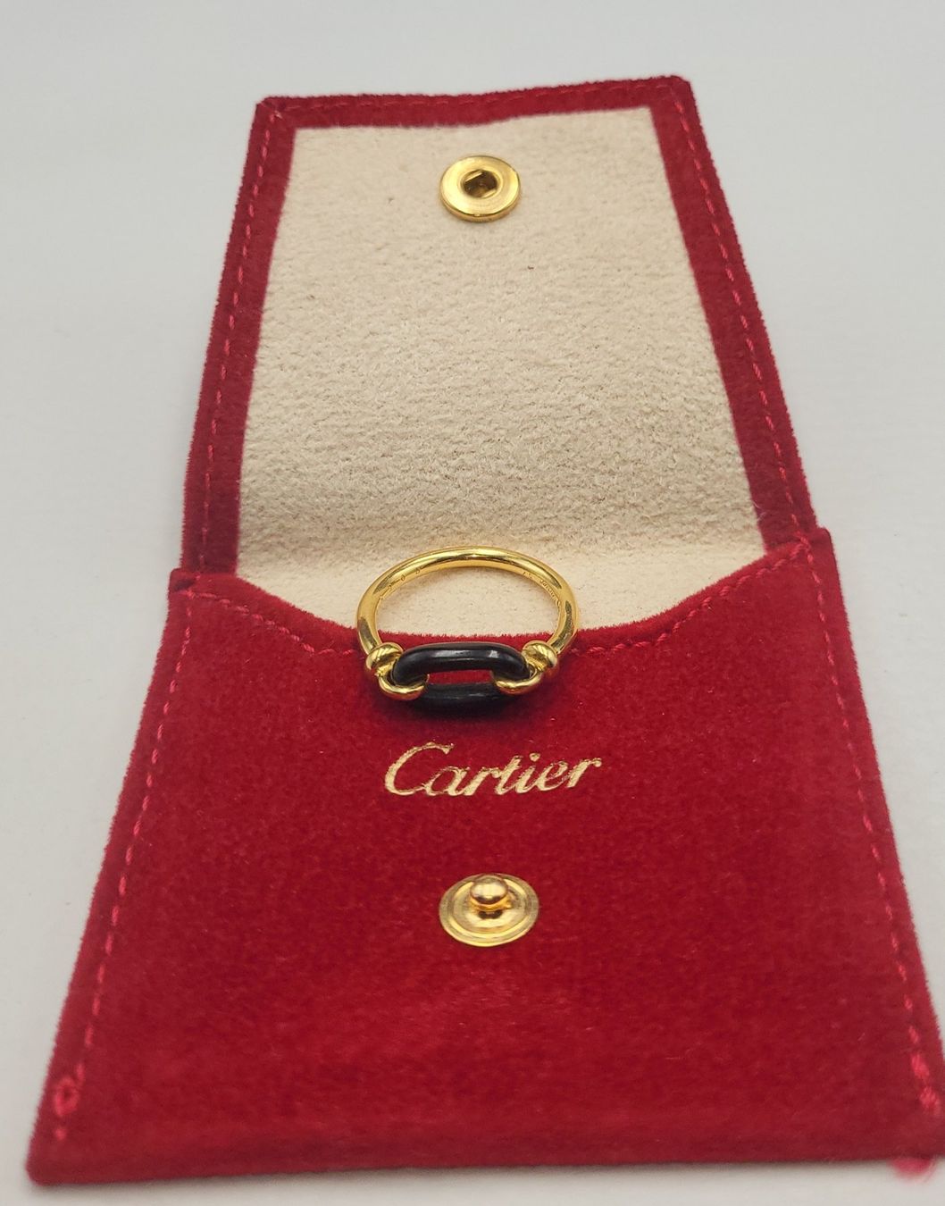 Cartier Anelli: 18 Karat 750 Cartier Ring Mit Onyx – Usato da Wald ZH venduto da Dasilver 6