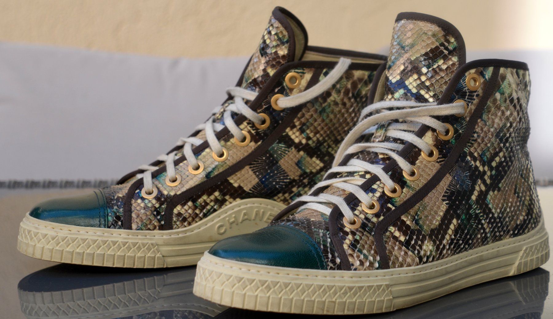 Chanel Herrenschuhe: CHANEL Python Sneaers 40.5 – Gebraucht aus Collonges von Auganien 6