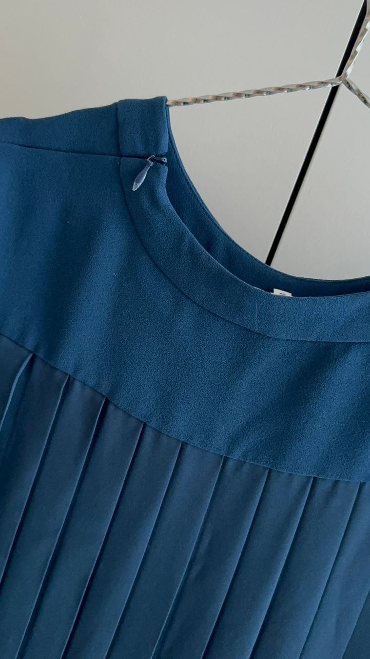 Claudie Pierlot Vestiti: Robe bleue petrole CLAUDIE PIERLOT – Usato da La conversion venduto da Repio 2