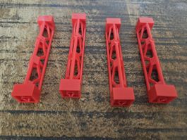 lego 95347 lot de 4 pièces Red Support 2 x 2 x 10 Girder