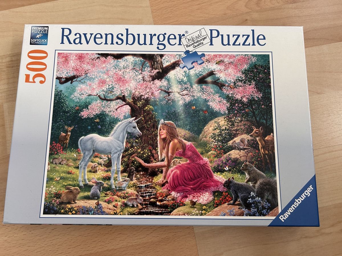 Ravensburger Puzzle: Ravensburger 500 Teile Puzzle Einhorn  – Usato da Winterthur venduto da simi82