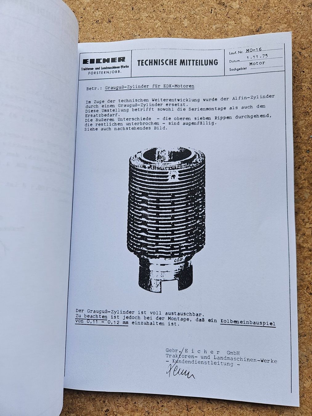 Libri: Eicher Traktor Kundendienst Briefe – Usato da Hohentannen venduto da Spez88 5
