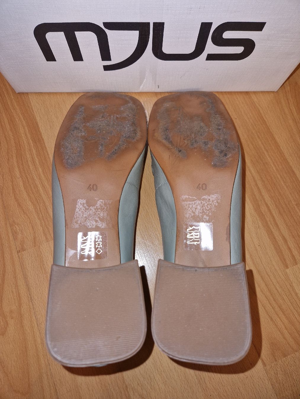 Mjus Damenschuhe: Mjus Lederschuhe Gr. 40 Mint/Blau – Gebraucht aus Olten von hinterhof.olten 2