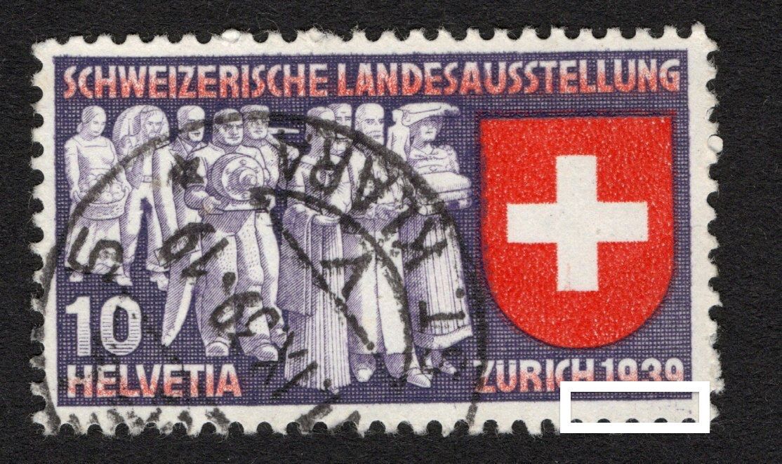 Tutti i francobolli: 59b CH 1939 Exp. Nat. Svizzera/dif. – Usato da Breganzona venduto da dede46