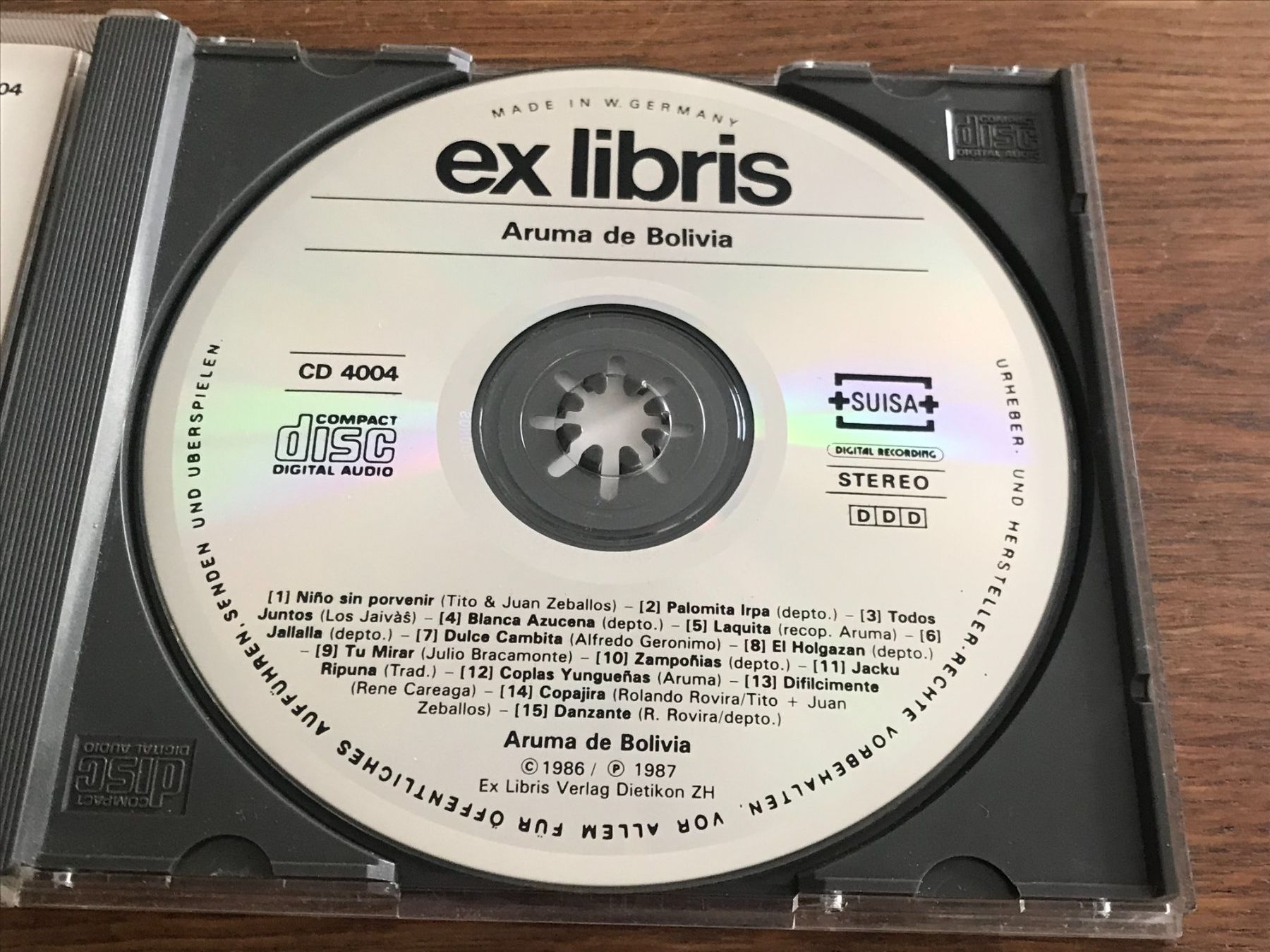 CD: ARUMA DE BOLIVA - Aruma De Bolivia - CD – Usato da Buchs AG venduto da Archie 1