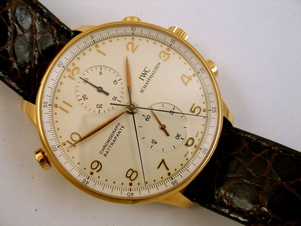 IWC PORTUGIESER RATTRAPANTE 18K IW3712 HANDAUFZUG HERREN